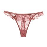 Fongt Triangle Hollow Lace Side Thong Lady Water Drill Hanging Cotton Crotch Trousers Tpants