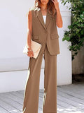 Fongt Vest Suit Suit Women's Clothing