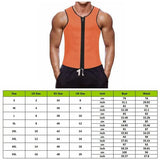 Men Zipper Nepprene Sauna Vest Sauna Suit Men Corset Body Shaper Belly Fat Steampunk Slimming Reducer Latex