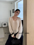 Fongt Xixi 13 Lines 2025 Autumn Black Label In Temperament Elegant Mare Knitted Sweater 25411