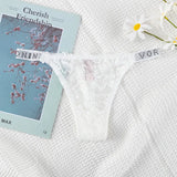 For Double-Drilled Sexy Thong Women Silk Silk Smooth And Breathable Lace T Trousers Women's