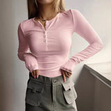 Fongt Autumn And Winter Wishebay Women's New Button Ribs Knitted Shirt