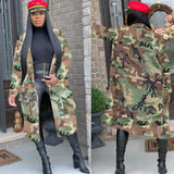 Spring Camouflage Camo Jacket Coat Women 2023 Cardigan Pockets Military Streetwear Casual Outerwear Chaqueta Mujer-Outfit