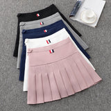Fongt Skirts 100 Folded Skirt Spring And Autumn High Waist 2025 New Half-Dress Summer Large Size A Grid Short Student Skirt Girl