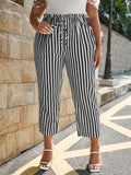 Fongt Plus-Size Women's Striped Print With Straight