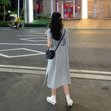 Fongt New Korean Version Of Women's Vest T Shirt Long Skirt Haraa Fan Student Jacket Women's Summer Vest