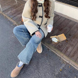 Fongt Women's French-Style Medard Vintage Fur Jacket Coat