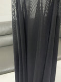 Fongt Elegant Mesh Yarn Short-Ed-Thin T-Dress Slim Slim Perspective