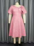 Fongt New Tihua Fabric Flower Dress African Grand A Dress Dresses