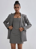 Fongt Women's Fashion Casual Suit Temperament Elegant Women's Blazer Trousers Three Pieces