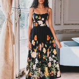 Leisure Holiday Style Sleeveless Dress 2025 Summer New Breast-Shaping Fashion Print Slimming Dress