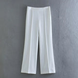 Fongt And Dress Blazer 231018 Straight-Fits High-Rise Trousers 2216118 Suit