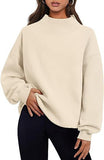 Fongt Fashion Casual Velvet Dress Women's Thick Half-High Collar Loose Women's Clothing In Autumn And Winter 2025