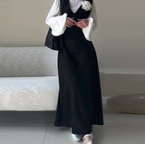 Fongt 2025 New Women's Fashion Fashion Two Long-Sleeved Dress