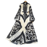 Fongt Folded Dress Women 2025 Spring Dress High Fashion High Fashion High-Grade High-Rise Thin Print Embossed Skirt