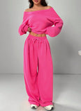 Fongt Women's Clothing 2025 Autumn And Winter New Fashion Tops Fit Casual Trousers Set