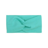 Cute Solid Color Baby Headband For Girls Cotton Twisted Knotted Turban Elastic Hair band Children Headwrap Hair