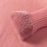 Turtleneck Slim Sweater Womem Warm Poleras Plush Lined Thicken Knit Pullover Korean Pulls Soft Knitwear Jumper Sueter