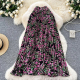Fongt Half-Dress Dress Woman Autumn 2025 New Shade Across The Flowing Large Umbrella Skirt Folded Flower A Word Half Skirt