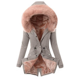 Fongt Autumn And Winter New Cotton Hoodie Repair Warm Zipper Coat Women W125