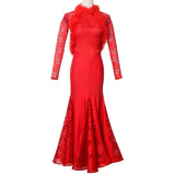 2024 Dance New Practice Dress Lace Autumn Summer Fluff Custom Performance Ballroom Big Swing Fashion Female TH2794-Outfit