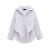 Fongt Striped Shirt Tops Casual Shorts Set 2025458 6929435 3152439