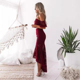 Fongt New Dress Explosive Lace Dress With Chest-Nibbon Temperament Pencil Skirt Two Sets Of Women's Skirt