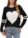 Fongt And Winter Valentine's Day Sweater Girl Bumps Love To The Wedding Round Collar Knitted Shirt