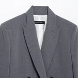 Fongt Homemade New Women's Classic With Padd Shoulders Double Buckle Blazer Suit Suit Suit 2129/095
