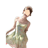 Fongt And Long Chiffon Necker A Dress Dress Women's 2025 Summer French Bodydresser