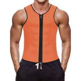 Men Sauna Vest Workout Body Shape Abdomen Reducing Shapewear Sweat Girdle Waist Trainer Belt Corset Tank Top Fat