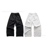 Fongt New Popular English Draft Design Men's And Women's Wide Leg Pants Side Print Series Trousers