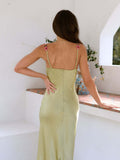 Sling Lace Satin French Minority Dress Ins Pure Stylish Hot Girls Wrap Buttocks-Outfit