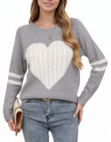 Fongt And Winter Valentine's Day Sweater Girl Bumps Love To The Wedding Round Collar Knitted Shirt