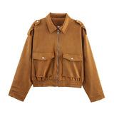 Fongt Women's Explosive Velvet Face Texture Jacket