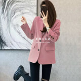 Fongt Spring And Autumn New Small Suit Jacket Female Hot Style Temperament Leisure Slim Show Thin Students Small Suit Female-Outfit