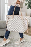 Tote Handbag with Clutch Wallet 703-0-Outfit