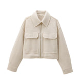 Fongt Women's Fashioned Clip Pocket With Long Sleeve Jacket Jacket In Fall 2025 3046288