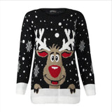 Fongt Casual Casing Christmas Sweater Autumn And Winter Men And Women Universal Elk Knitted Ugly Sweater