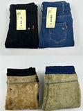 Pencil Jeans Women Thicken Lamb Fluff Skinny Denim Pants High Waist Warm Lambwool Lined Stretch Vaqueros Big Size 34