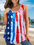 Fongt New Explosion 3D Butterfly Print Wrinkled Vest Loose T-Shirt Top