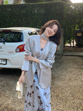 Fongt Xixi 2025 Spring New Temperament Long-Sleeved Small Suit Short Coat Loose Casual Suit 86057