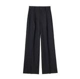 Fongt Spring New Front Folded High-Waisted Trousers 7102528