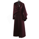 Fongt New Round Neck Atmosphere Feeling Personality Irregular Pier Shawl Coat Coat Women 1723
