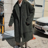 Long Overcoat Men High Quality Thicken Wool Bomber Jacket Coat Male Trench Woolen Warm Coat Mens Camel Teddy Coats