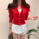 2020 Autumn Winter Women's Sweaters Knitted Button Cardigans Single Breasted Fashion Korean Solid Knitwear