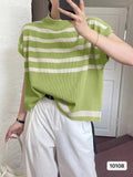 Fongt Striped Blouse Summer New Campus Style Design Small Relaxed Leisure Wind Shoulder Dress