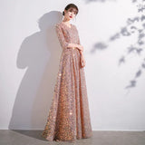 Fongt Evening Dress Woman 2025 New Winter Banquet Elegant Temperament Famous Slim Dress Mid-Long Evening Dress
