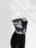 Fongt Anti-Slip Double Mesh Wipe Chest Top Design Sense Short Beautiful Inside The Hot Girl Outside The Vest Sling-Outfit