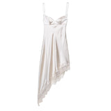 Fongt New Fashion Temperament Lace Silk Texture Dress 4772241